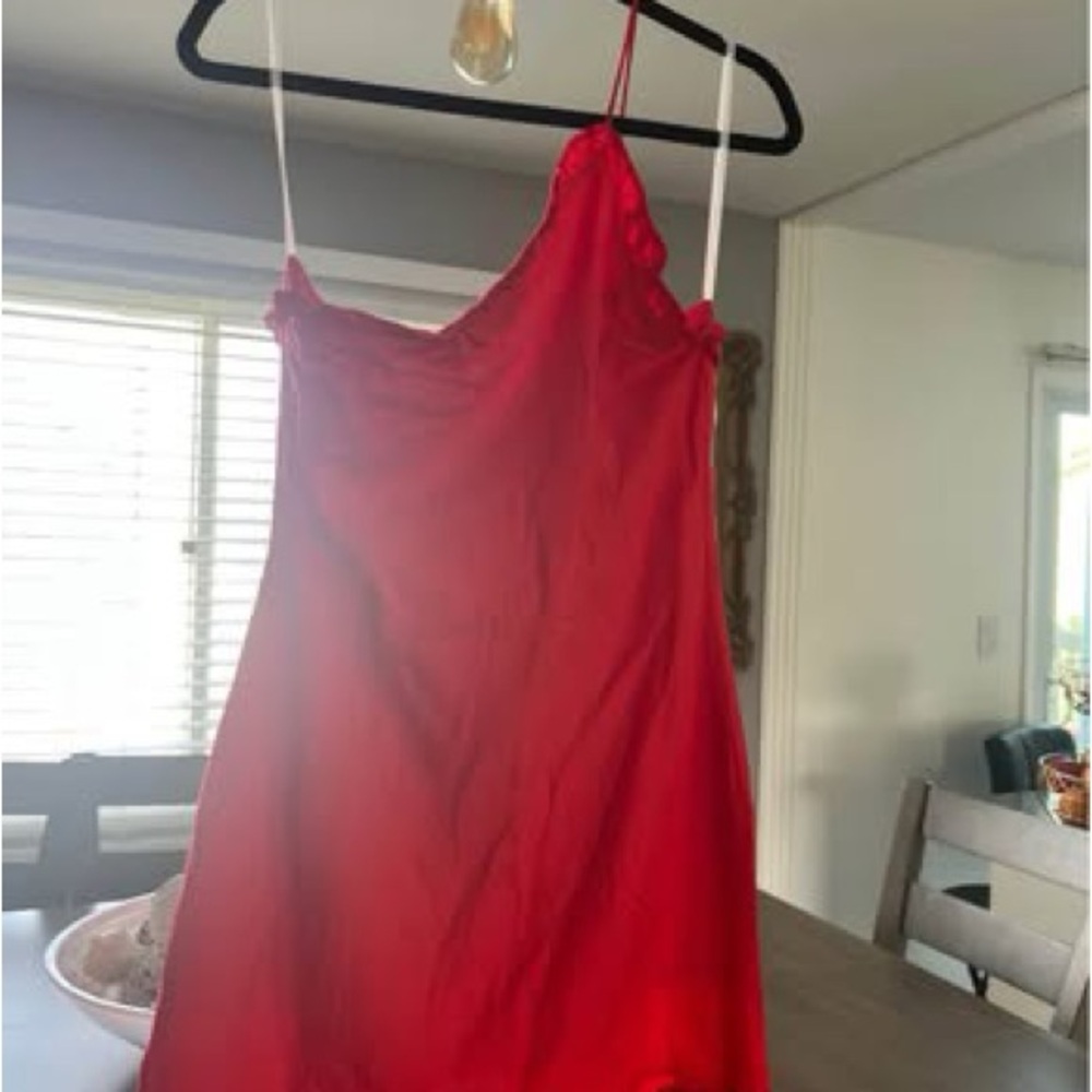 Superdown Red Slip Dress